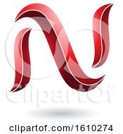 Clipart Of A Red Letter N Royalty Free Vector Illustration