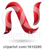 Clipart Of A Red Letter N Royalty Free Vector Illustration