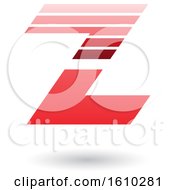 Poster, Art Print Of Striped Red Letter Z