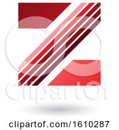 Clipart Of A Striped Red Letter Z Royalty Free Vector Illustration