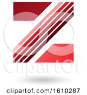 Poster, Art Print Of Striped Red Letter Z