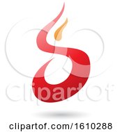 Poster, Art Print Of Red And Orange Letter S