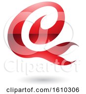Clipart Of A Red Letter E Royalty Free Vector Illustration