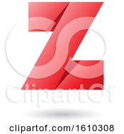 Poster, Art Print Of Red Folded Paper Styled Letter Z