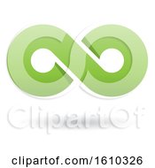 Clipart Of A Green Infinity Symbol Royalty Free Vector Illustration