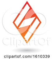 Poster, Art Print Of Red And Orange Letter S