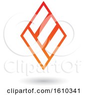Clipart Of A Red And Orange Letter E Royalty Free Vector Illustration