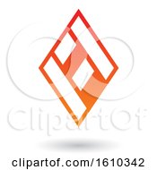 Clipart Of A Red And Orange Letter A Royalty Free Vector Illustration
