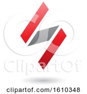 Clipart Of A Red And Gray Letter S Royalty Free Vector Illustration