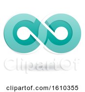 Clipart Of A Persian Green Infinity Symbol Royalty Free Vector Illustration