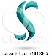 Clipart Of A Persian Green Letter S Royalty Free Vector Illustration