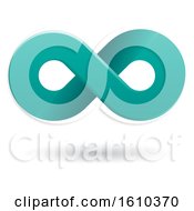 Clipart Of A Persian Green Infinity Symbol Royalty Free Vector Illustration