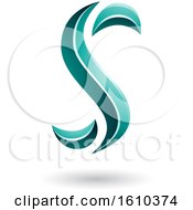 Clipart Of A Persian Green Letter S Royalty Free Vector Illustration