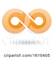 Poster, Art Print Of Orange Infinity Symbol