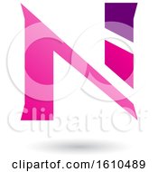 Poster, Art Print Of Magenta Letter N