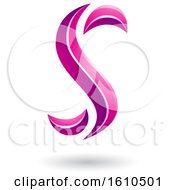 Poster, Art Print Of Magenta Letter S