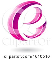 Clipart Of A Magenta Letter E Royalty Free Vector Illustration