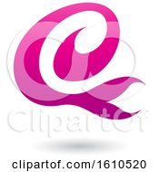 Poster, Art Print Of Magenta Letter E