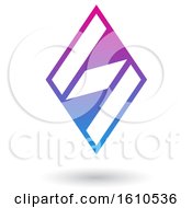 Clipart Of A Magenta And Blue Letter S Royalty Free Vector Illustration