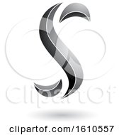 Clipart Of A Gray Letter S Royalty Free Vector Illustration