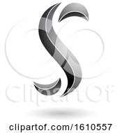 Poster, Art Print Of Gray Letter S