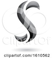 Poster, Art Print Of Gray Letter S