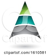 Clipart Of A Layered Letter A Design Royalty Free Vector Illustration