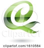 Clipart Of A Green Letter E Royalty Free Vector Illustration