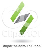 Poster, Art Print Of Green And Gray Letter S