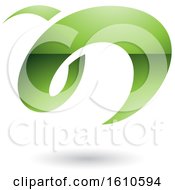 Clipart Of A Green Letter N Royalty Free Vector Illustration