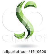 Poster, Art Print Of Green Letter S