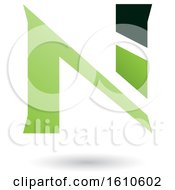 Poster, Art Print Of Green Letter N