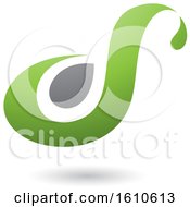 Clipart Of A Green And Gray Letter S Royalty Free Vector Illustration