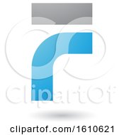 Poster, Art Print Of Blue And Gray Letter F