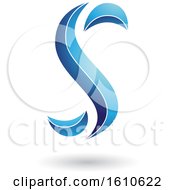 Clipart Of A Blue Letter S Royalty Free Vector Illustration