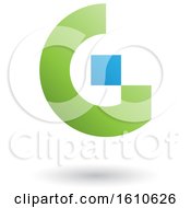 Clipart Of A Green And Blue Letter G Royalty Free Vector Illustration