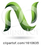 Clipart Of A Green Letter N Royalty Free Vector Illustration