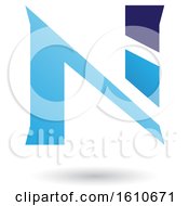 Poster, Art Print Of Blue Letter N