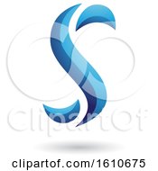 Clipart Of A Blue Letter S Royalty Free Vector Illustration