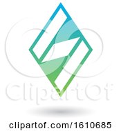 Clipart Of A Blue And Green Letter S Royalty Free Vector Illustration