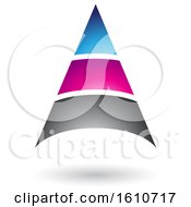 Clipart Of A Layered Letter A Design Royalty Free Vector Illustration