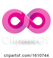 Clipart Of A Magenta Infinity Symbol Royalty Free Vector Illustration