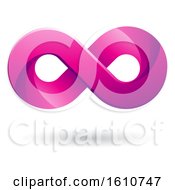 Clipart Of A Magenta Infinity Symbol Royalty Free Vector Illustration