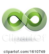 Clipart Of A Green Infinity Symbol Royalty Free Vector Illustration by cidepix