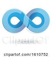 Clipart Of A Blue Infinity Symbol Royalty Free Vector Illustration by cidepix
