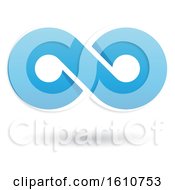 Clipart Of A Blue Infinity Symbol Royalty Free Vector Illustration