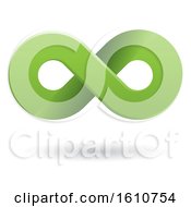 Clipart Of A Green Infinity Symbol Royalty Free Vector Illustration