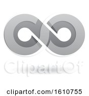 Clipart Of A Gray Infinity Symbol Royalty Free Vector Illustration by cidepix