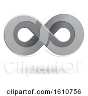 Clipart Of A Gray Infinity Symbol Royalty Free Vector Illustration