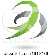 Clipart Of A Green And Gray Twister Royalty Free Vector Illustration by cidepix